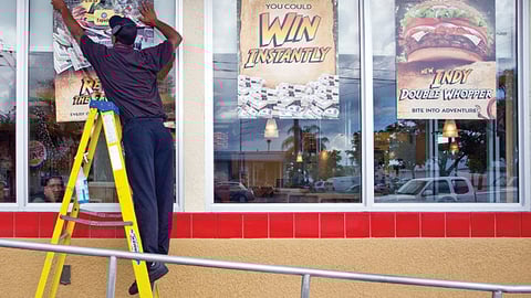 Burger King "Indiana Jones" Window Clings