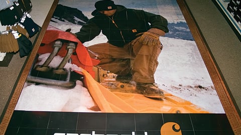 Carhartt Floor Cling