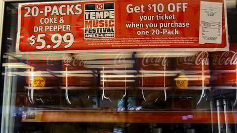 Circle K 'Tempe Music Festival' Cooler Cling