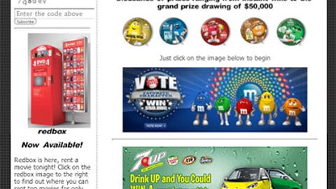 Circle K West M&M's, 7UP Online Ads