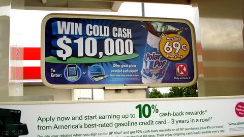 Circle K 'Cold Cash' Pump Topper