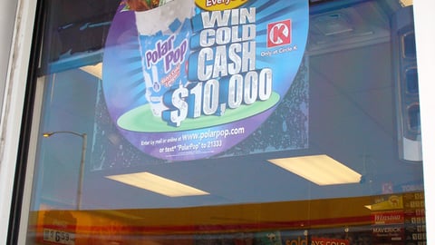 Circle K 'Cold Cash' Window Cling