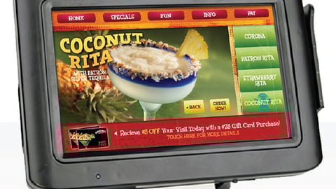 Tabletop Restaurant Menu Kiosk