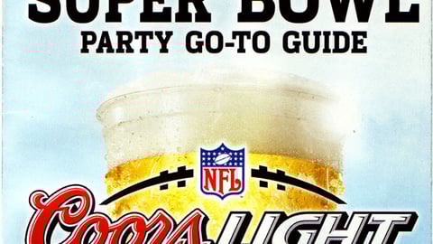 Coors Light Super Bowl 'Party Go-To Guide'