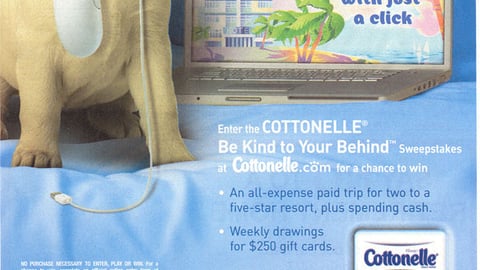 Cottonelle 'Be Kind to Your Behind' Sweeps FSI