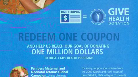 P&G 'Give Health' FSI