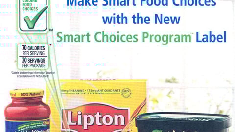 Unilever 'Smart Choices Program' FSI