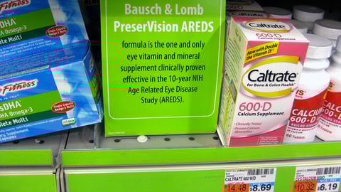 CVS Bausch & Lomb Shelf Insert