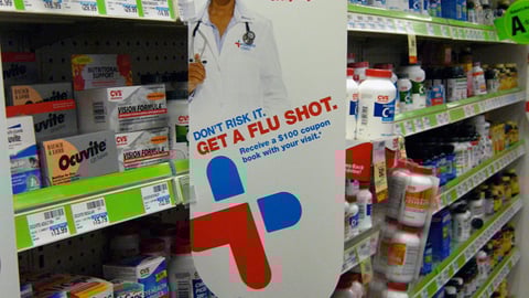 CVS Flu Shot Aisle Violator