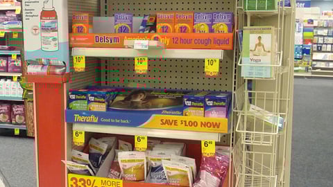 CVS Cold/Flu Relief Shelf Trays