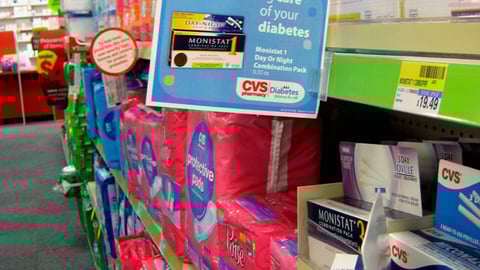 CVS Monistat 'Solutions for Life' Shelf Talker 