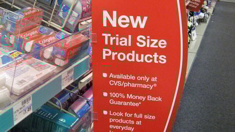 CVS Trial Size Aisle Violator