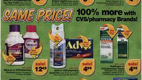 CVS/pharmacy Brand Comparison Feature