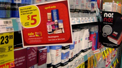 CVS Neutrogena 'Extra Bucks' Shelf Talker