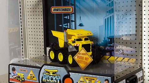 Rocky the Robot Truck Interactive Shelf Display
