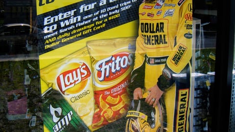 Dollar General 'Indy 500' Window Poster