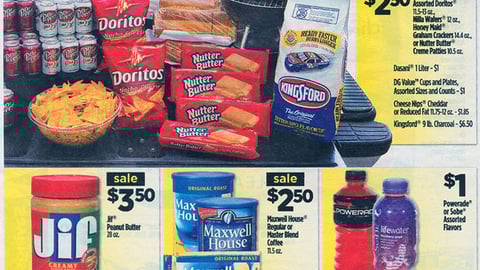Dollar General 'Tailgating for Less' FSI