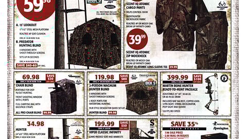 Dick's Hunting Sale Take-One