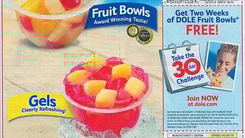 Dole '30-Day Challenge' FSI
