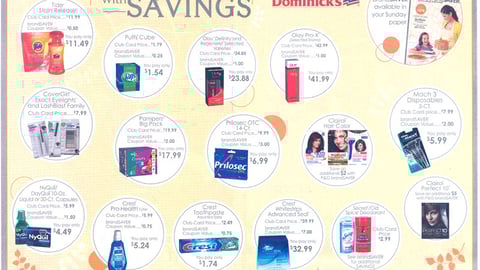P&G Dominick's 'Celebrate with Savings' FSI