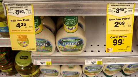 Dominick's 'Everyday Low Prices' Shelf Labels