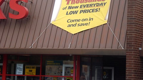 Dominick's 'Everyday Low Prices' Outdoor Banner