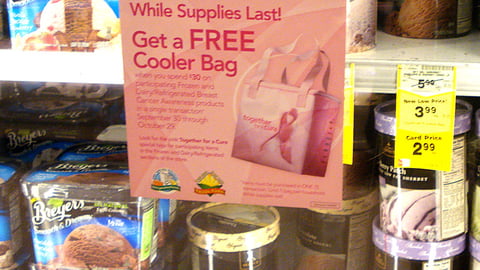 Safeway 'Together for a Cure' Cooler Cling