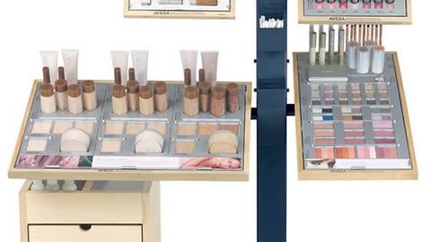 Aveda Makeup Display System
