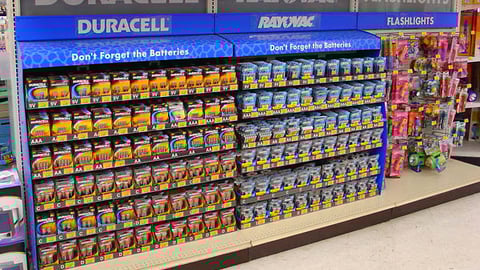Duracell Toys "R" Us In-Line Merchandiser