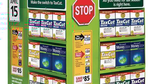 TaxCut Pallet Display