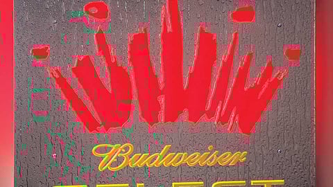  Budweiser Select Raindrops Neon