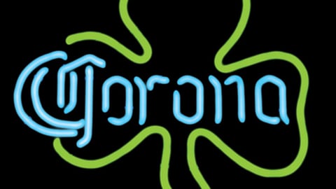 Corona Shamrock Neon Sign