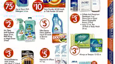 Family Dollar P&G 'brandSaver' FSI