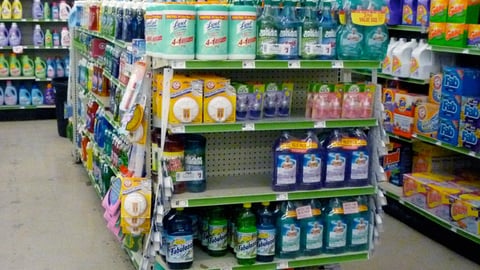 Family Dollar Household Cleaning Endcap