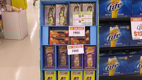 Hershey's Easter Candy Shipper