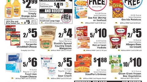 Food Lion 'Ultimate Fan Experience' Feature/Entry Card