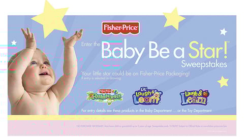 Fisher-Price 'Baby Be a Star' Header