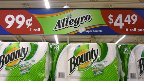 Allegro Paper Towels Header Sign