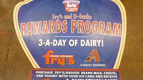 Fry's D-Backs Rewards Points Floor Cling