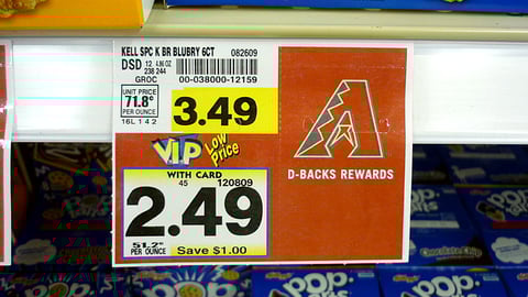 Fry's 'D-Backs Rewards' Price Label