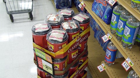 Folgers Classic Roast Case Stack