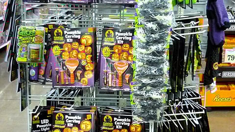 Fry's Halloween Novelties Rack