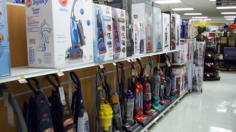 Fry's Marketplace Vacuum Cleaner Aisle