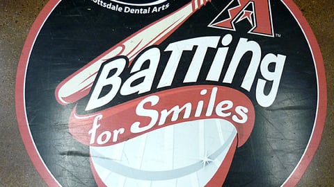 Fry's 'Batting for Smiles' Floor Cling