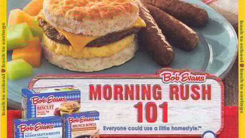 Bob Evans 'Back to Savings' FSI