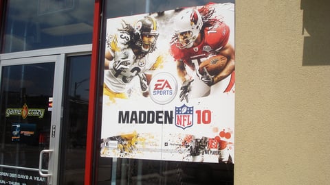 Game Crazy 'Madden NFL 10' Window Cling