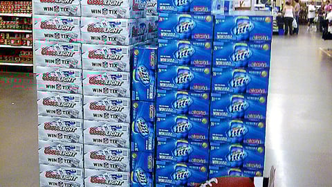 Walmart 'Game Time' Beer Pallet