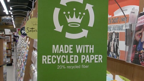 Hallmark Recycled Paper Shelf Talker