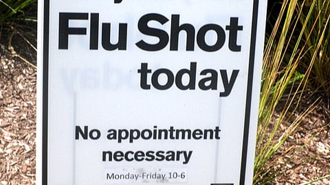 Genuardi's Flu Shot Outdoor Sign