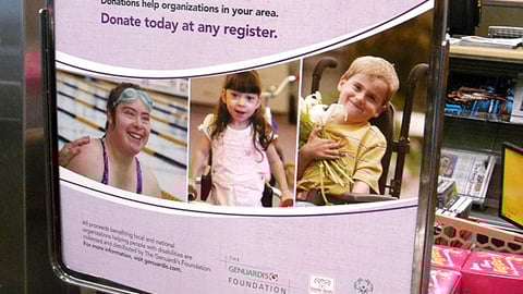 Genuardi's 'Help Change Someone's Life' Stanchion Sign